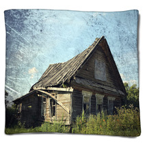 Old Rural House Blankets 68429894