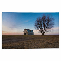 Old Rustic Barn As The Sun Sets Ogle County Illinois Usa Rugs 242069059