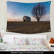 Old Rustic Barn As The Sun Sets Ogle County Illinois Usa Wall Art 242069059