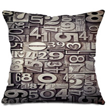 Old Typeset Pillows 67778106