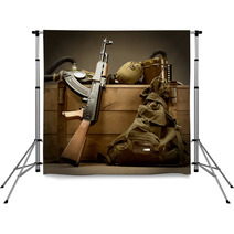 Old USSR Military Equipment Backdrops 51282823
