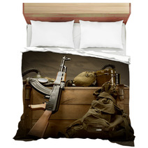 Old USSR Military Equipment Bedding 51282823