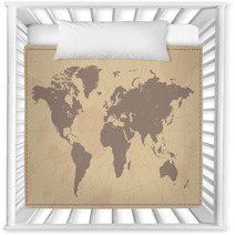 Old Vintage World Map Nursery Decor 66380716