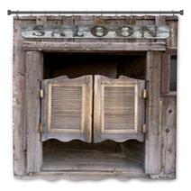 Old Western Swinging Saloon Doors With Sign Bath Decor 8015542