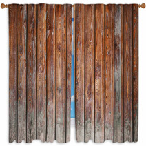 Old Wooden Wall Window Curtains 62602110