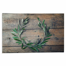 Olive Tree Wreath Rugs 63684398