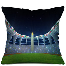 Olympic Stadium Night Time Pillows 37923601