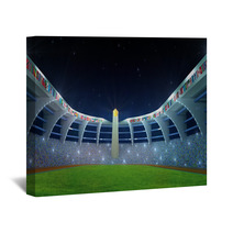Olympic Stadium Night Time Wall Art 37923601