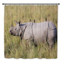One Horned Rhinoceros In Kaziranga National Park Bath Decor 62326846