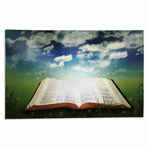 Open Bible Glowing Rugs 36985188