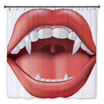 Open Mouth With Fangs Bath Decor 16182026