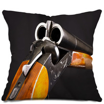 Opened Double barrelled Hunting Gun Pillows 63614049