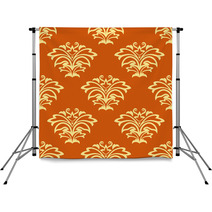 Orange And Beige Seamless Pattern Backdrops 66585852