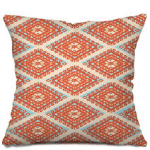 Orange And Blue Rhombuses Pillows 67759920