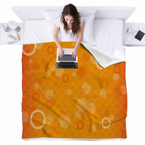 Orange Background Blankets 47541937