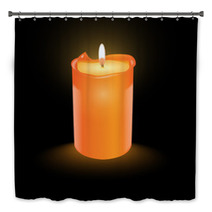 Orange Candle Bath Decor 43300256