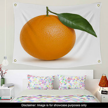 Orange Illustration Wall Art 11313277