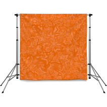 Orange Seamless Star Pattern Background Backdrops 64249994