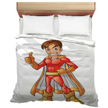 Orange Super Hero Boy Bedding 43916833