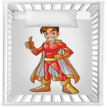 Orange Super Hero Boy Nursery Decor 43916833