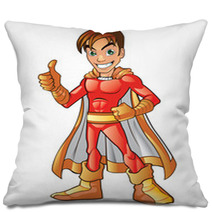 Orange Super Hero Boy Pillows 43916833