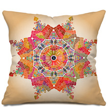 Oriental Mandala Motif Pillows 50116468