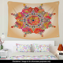 Oriental Mandala Motif Wall Art 50116468