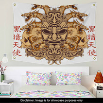 Oriental Mask Wall Art 51964634