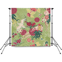 Oriental Silk Pattern Backdrops 59264166