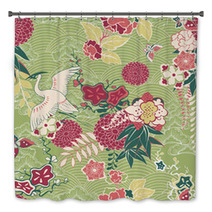 Oriental Silk Pattern Bath Decor 59264166