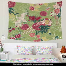 Oriental Silk Pattern Wall Art 59264166