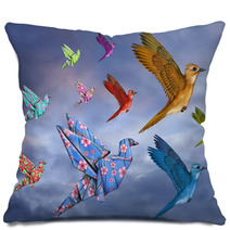 Origami Bird Dreamscape Pillows 51270603