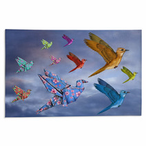 Origami Bird Dreamscape Rugs 51270603