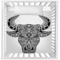 Ornamental Bull Nursery Decor 59457123