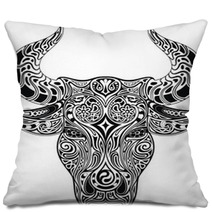 Ornamental Bull Pillows 59457123