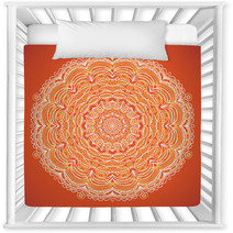 Ornamental Round Lace Pattern. Circle Curl Background. Nursery Decor 68634813