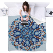 Ornamental Round Pattern Blankets 55657038