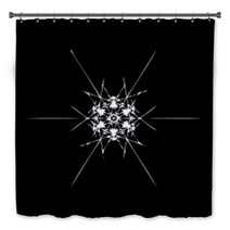 Ornate Decorative Snowflake Bath Decor 59054525