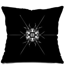 Ornate Decorative Snowflake Pillows 59054525