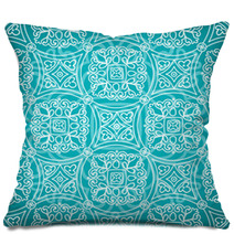 Ornate Floral Seamless Texture In Eastern Style. Pillows 68636900