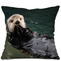 Otter Greeting Pillows 19483638