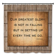 Our Greatest Glory - Confucius Quote Bath Decor 74296725