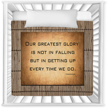 Our Greatest Glory - Confucius Quote Nursery Decor 74296725