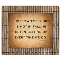Our Greatest Glory - Confucius Quote Rugs 74296725