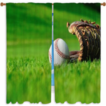 Outdoor Baseball Window Curtains 68766500