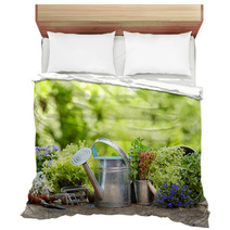 Outdoor Gardening Tools And Flowers Bedding 67904933