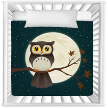 Owl At Night Nursery Decor 68140955