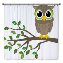 Owl Cartoon Bath Decor 53115571
