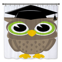 Owl Cartoon Graduation Bath Decor 53115667