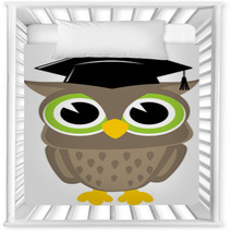 Owl Cartoon Graduation Nursery Decor 53115667